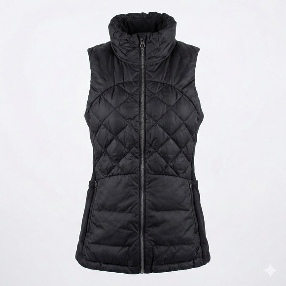 lululemon athletica Jackets & Blazers - Lululemon Down for a Run Vest Black Goose Diamond Quilted Puffer Run Jacket 6